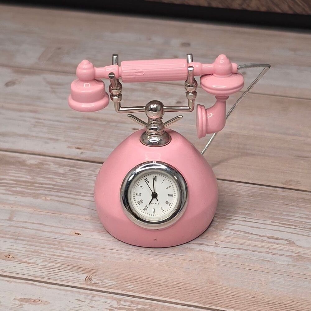Victorian Phone Miniature Clock